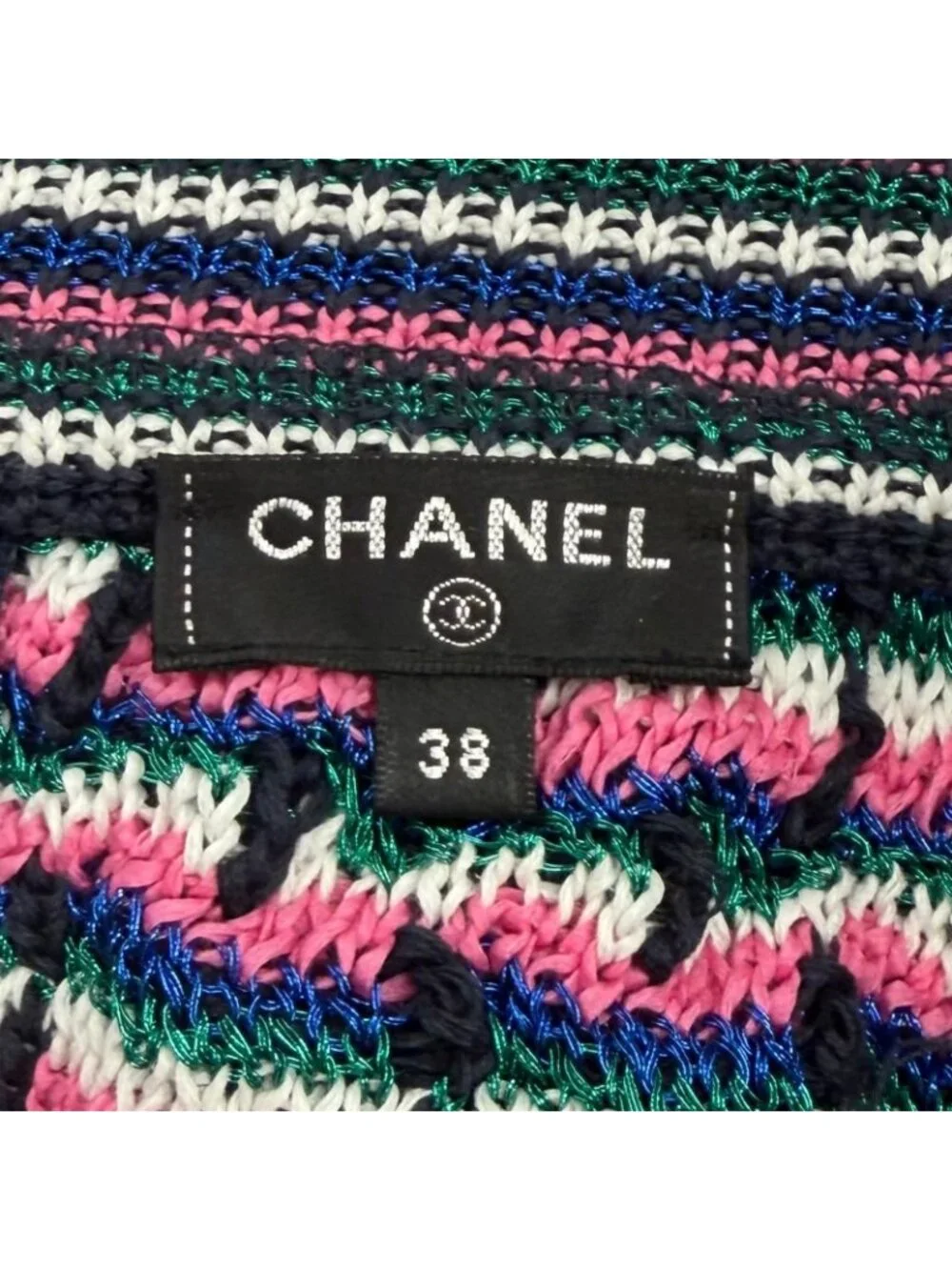 Chanel CC Logo All Pattern Zip Skirt